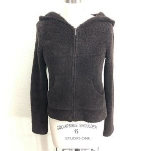 Barefoot Dreams CozyChic Hoodie Cardigan Sz M